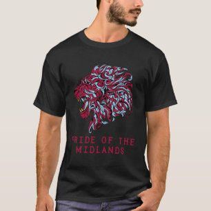 Trots op de Midlands Villa Voetbal Fan Aston Jerse T-shirt