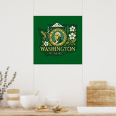 trots op de staat Washington Poster (Keuken)