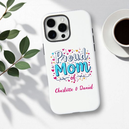 Trots op mama | Schattigee gepersonaliseerde Moede Case-Mate iPhone Case
