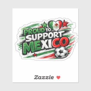 TROTS OP MEXICO Fan Mexicaanse trots voetb Sticker
