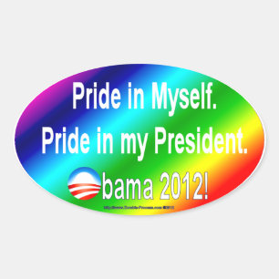 Trots op mezelf, mijn president ovale sticker