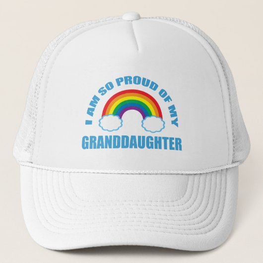Trots op mijn kleindochter Rainbow Trucker Pet (Voorkant)