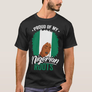 Trots op mijn Nigeriaanse roots Nigeria erfgoed vo T-shirt