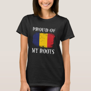 Trots op mijn Roemeense roots Vlag Roemenië T-shirt