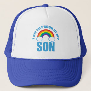 Trots op mijn zoon Rainbow Gay Pride Ouder Trucker Pet