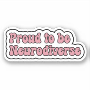 Trots op Neurodiverse Roze Neurodiversiteit Sticker
