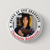 Trots op onze Afstuderen foto Ronde Button 5,7 Cm (Voorkant)