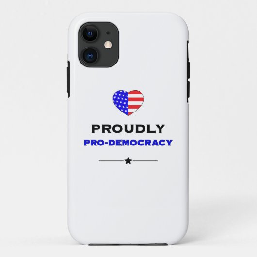 Trots op pro-democratie Case-Mate iPhone case (Achterkant)