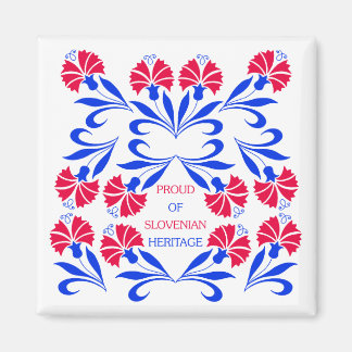 Trots op Sloveens Erfgoed Vierkante Magneet