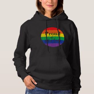 Trots op Who I Am Rainbow Hearts LGBT Gay Pride Mo Hoodie
