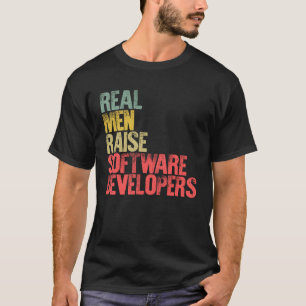 Trots papa echte Mannen verhogen software ontwikke T-shirt