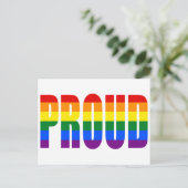 TROTS (Regenboog) Briefkaart (Staand voorkant)