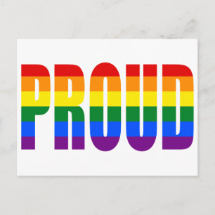 TROTS (Regenboog) Briefkaart