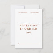 Trots Statement Huwelijk RSVP Kaart (Voorkant)