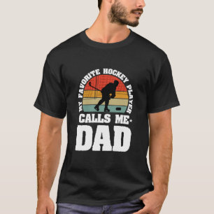 Trots T-shirt voor ijshockeypapa