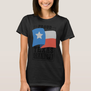Trots Texas Opa Texas Vlag en Native Texan T-shirt
