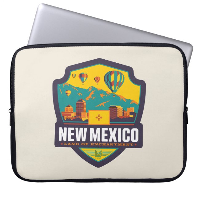 trots van de staat | New Mexico Laptop Sleeve (Voorkant)