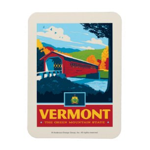 trots van de staat Vermont Magneet