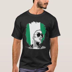 trots van mijn Nigeriaanse wortels Nigeria BHM BLM T-shirt