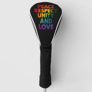 Trots Vrede Respect Eenheid En Liefde Golfheadcover