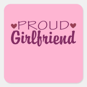 Trots vriendin schattige hart stickers