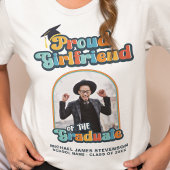 Trots Vriendin van de afstuderen foto groovy T-shirt