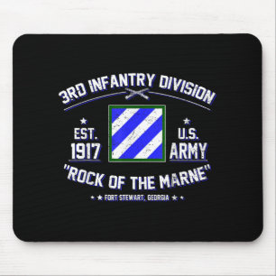 Trotse 3e Infanteriedivisie Rock van Marne US Vete Muismat