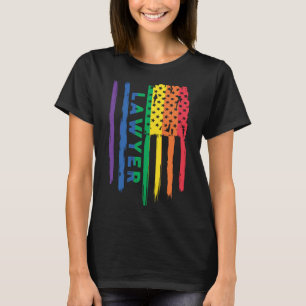 Trotse Advocaat Appreciate LGBT Rainbow Pride USA T-shirt