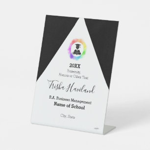 Trotse Afgestudeerde Weergave HAMbWG Sokkel Bord Reclamebord Met Voetstuk