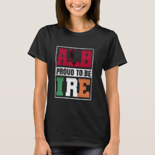 Trotse Albanese Ierse mix Albanië en Ierland Erfgo T-shirt