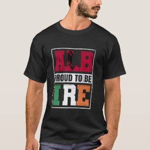Trotse Albanese Ierse mix Albanië en Ierland Erfgo T-shirt