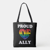 Trotse Ally LGBTQ Pride Draagtas (Achterkant)