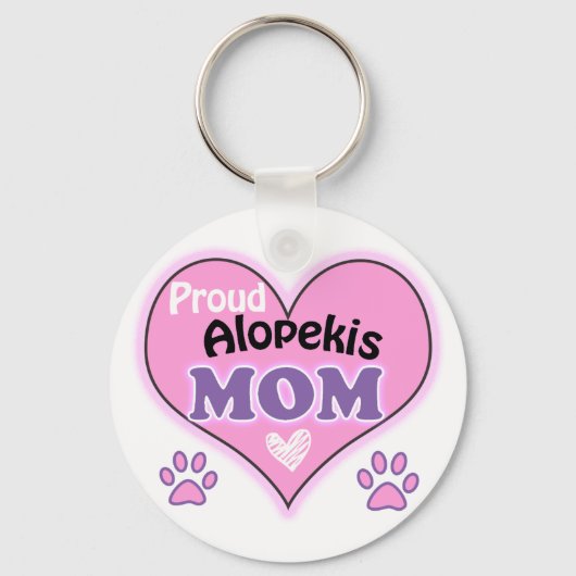 Trotse Alopekis Moeder Sleutelhanger (Voorkant)