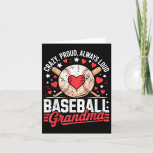 Trotse Altijd Harde Oma Honkbal Oma Moeders Kaart