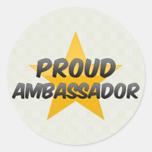 Trotse Ambassadeur Ronde Sticker