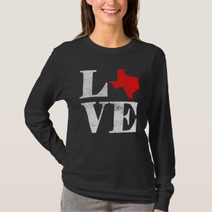 Trotse Amerika Burger Staatsvlag Landkaart Liefde T-shirt