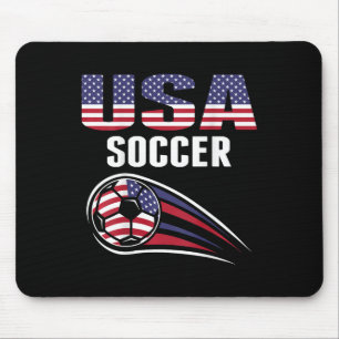 Trotse Amerika Voetbal Team Supporter Usa Vlag Voe Muismat