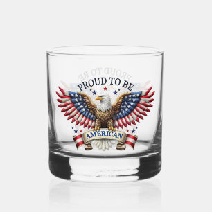 Trotse Amerikaanse Adelaar Whisky Glas