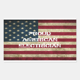 Trotse Amerikaanse elektricien Sticker