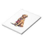 Trotse Amerikaanse Goud Retriever Vintage T-shirt Notitieblok (Gedraaid)