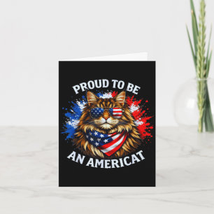 Trotse Amerikaanse Maine Coon Patriotische USA Kaart