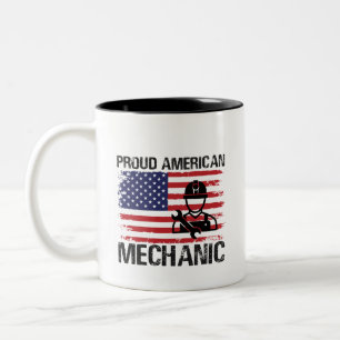 Trotse Amerikaanse Mechanic Labor Day Mok