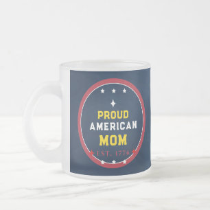 Trotse Amerikaanse Moeder 4 juli Matglas Koffiemok
