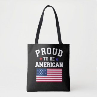 Trotse Amerikaanse patriottische vlag 4 juli Draagtas