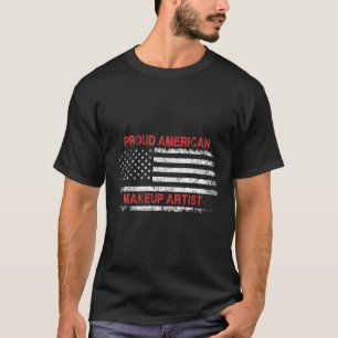 Trotse Amerikaanse Patriottische Vlag Gift Make-up T-shirt