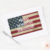 Trotse Amerikaanse Ruiter Sticker (Envelop)