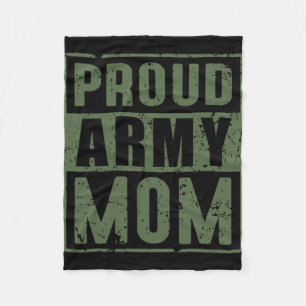 Trotse Army Moeder Amerikaanse Militaire Veteraan Fleece Deken