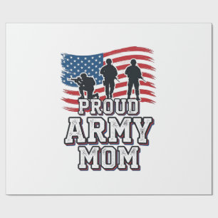 Trotse Army Moeder Vintage Patriottisch Militair T Cadeaupapier