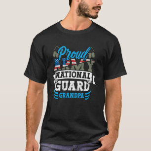 Trotse Army National Guard Opa Hond Tag US Militai T-shirt