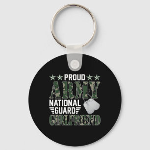 Trotse Army National Guard Vriendin Military Fami Sleutelhanger